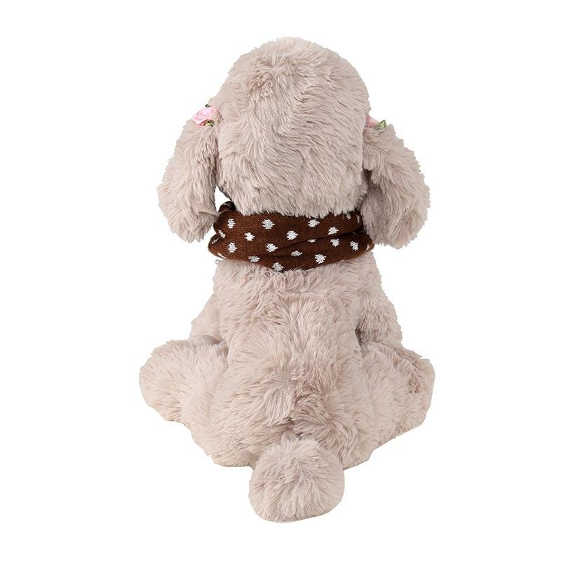 Christmas Pet Scarf Autumn And Winter Warm Elk Christmas Dog Scarf - Size M Brown