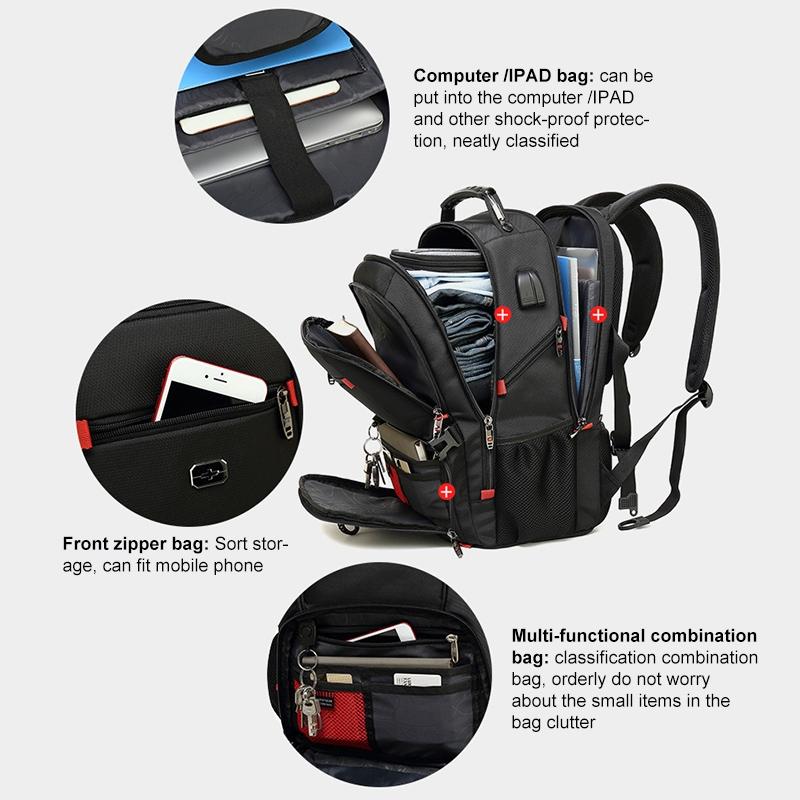 Waterproof Usb Backpack For Business Use - 20 Inch