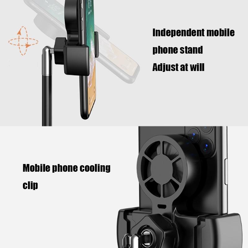 26cm Live Broadcast Beauty Light Bracket with Cooling Bracket - Medium Version Black