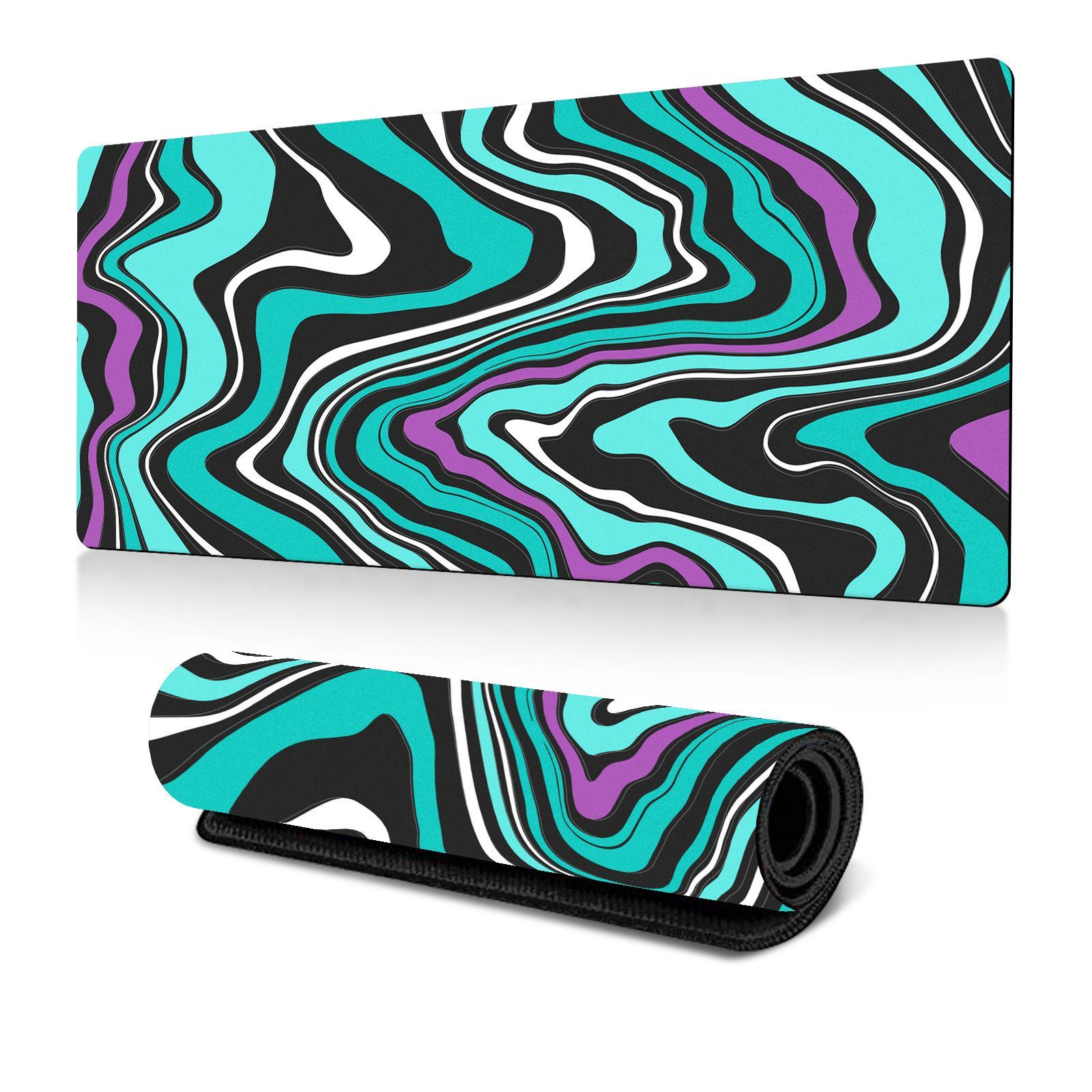 Abstract Gaming Desk Mat 300 X 600 X 2Mm - Abstract Fluid 2 - 400X900X2Mm