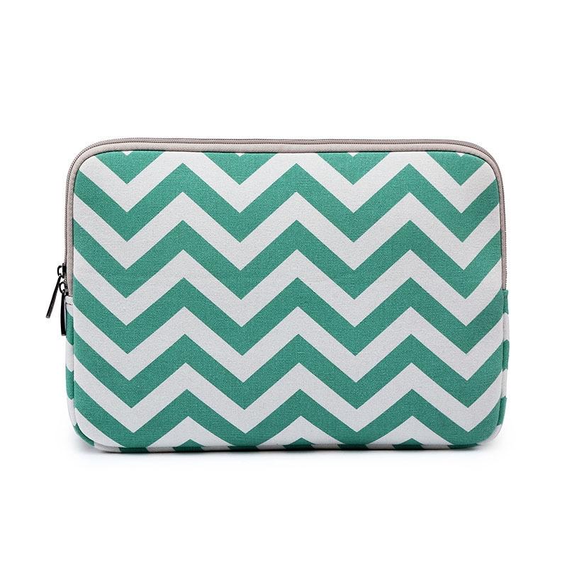 15 Wavy Pattern Notebook Liner Bag - Sleek Design - Gray
