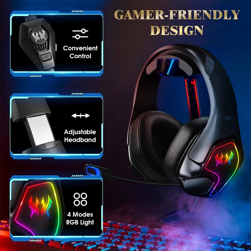Rgb Gaming Headset With Omni Mic 1.9M Cable