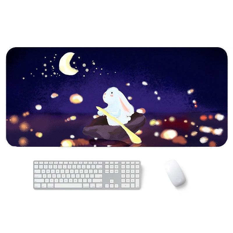 Waterproof Cartoon Mouse Pad Non Slip Design - Yellow Cat