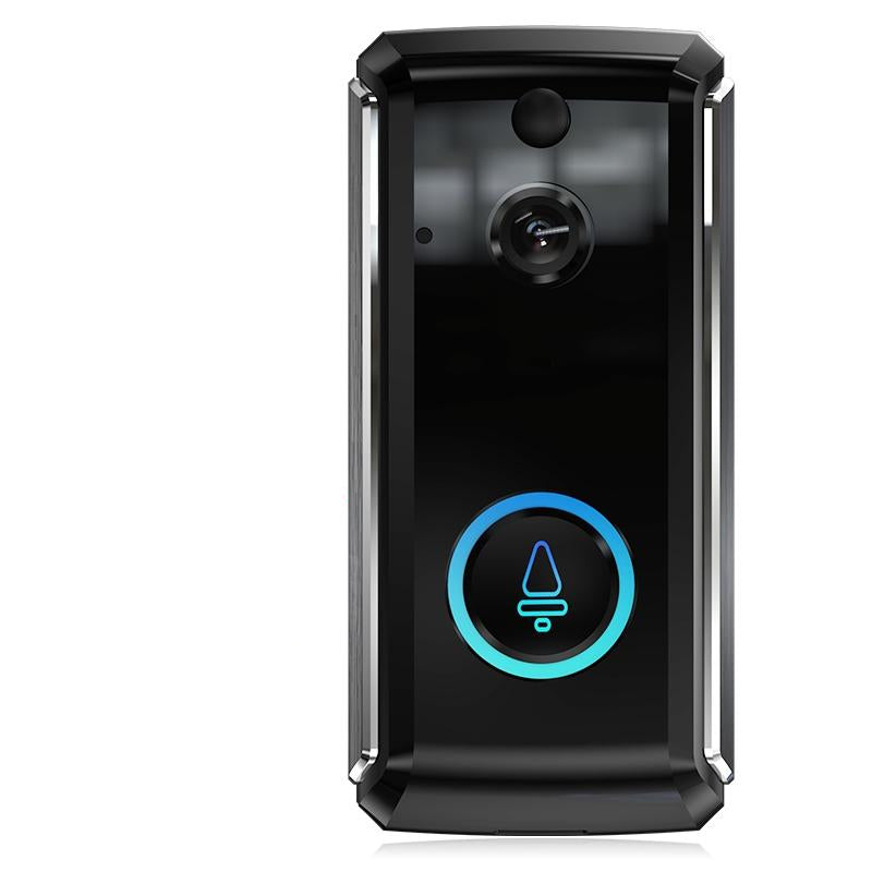 Smart Wifi Video Doorbell With Night Vision & Motion Detection - 2-Way Intercom - 32Gb Sd Card - Black