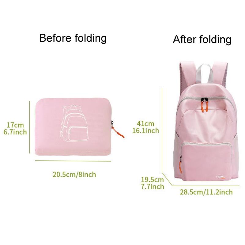 Foldable Sports Backpack For Mountaineering - Black