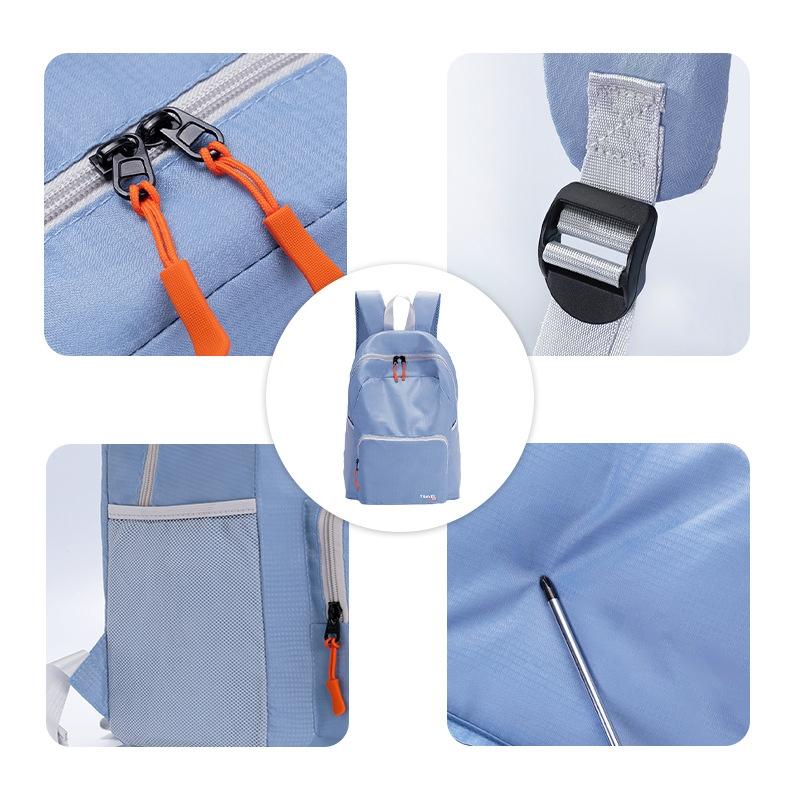 Foldable Sports Backpack For Mountaineering - Black