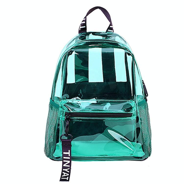 Women Waterproof Pvc Backpack - Black