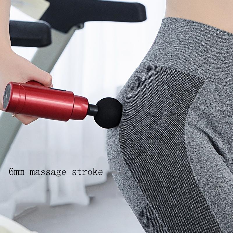 Fascia Mini Electric Muscle Portable Fitness Muscle Relaxing Massager / Massage Gun - Dark Night Black