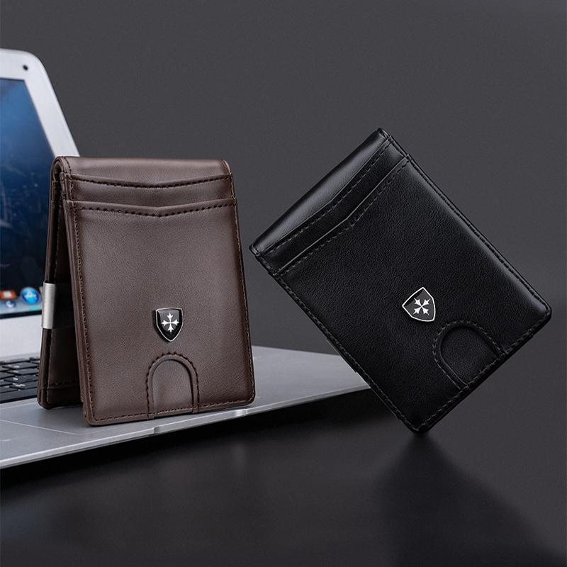 Secure Multi-card Wallet with Rfid Protection - Coffee