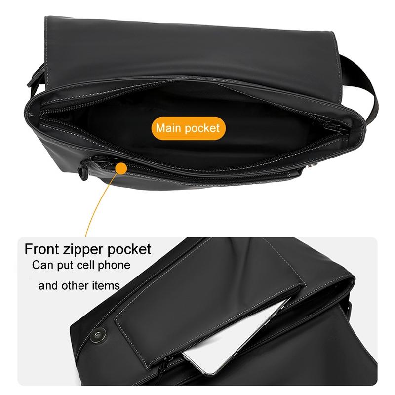 Waterproof Men Crossbody Backpack Gray