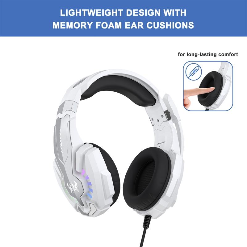 2.1M Gaming Headset With Mic Kotion Each G9000 Plus - Black White