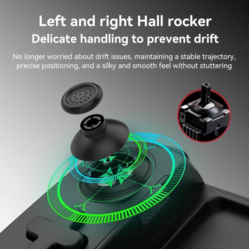Foldable Tooth Controller for Gaming - White Black
