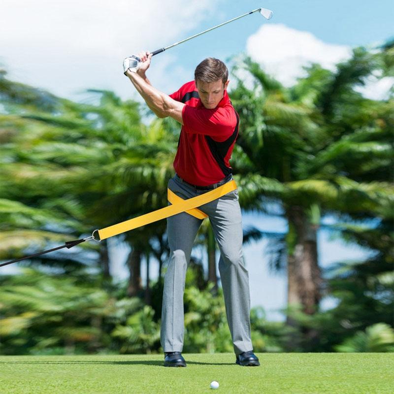 Golf Swing Training Belt for Improved Fitness and Technique - Yellow