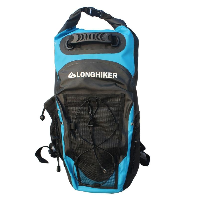 Outdoor Diving Fin Backpack Drifting Swimming Fishing Ski Bag - Blue