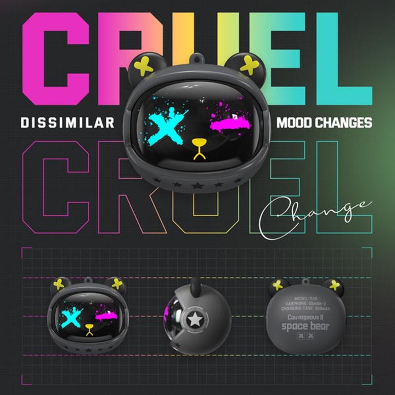 Wireless Gaming Earbuds - T20 Tws Bluetooth - Grey