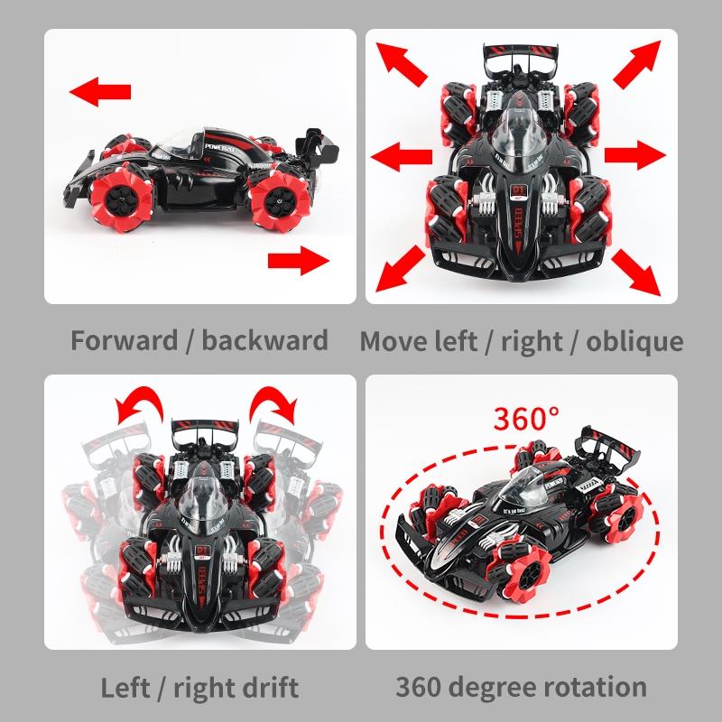 4wd Horizontal Spray Rc Car - 2.4g Remote Control - F1 Red