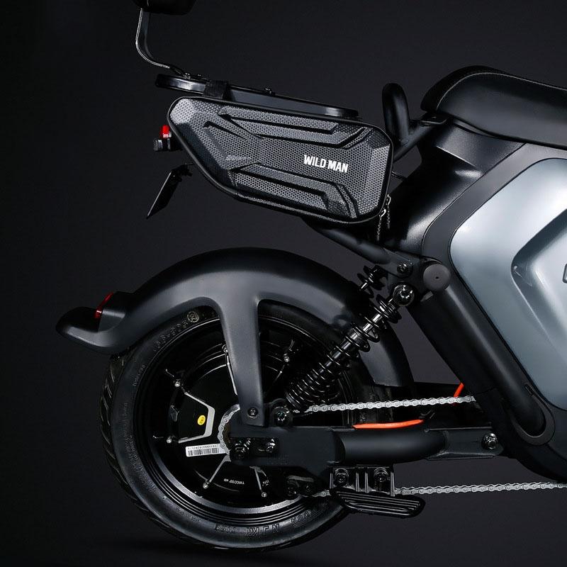 1.2L Eva Hard Shell Triangle Bike Bag - Twill Pattern