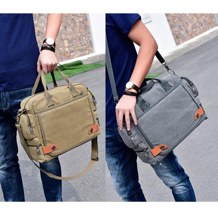 Waterproof Outdoor Laptop Bag Single Shoulder - Coffee