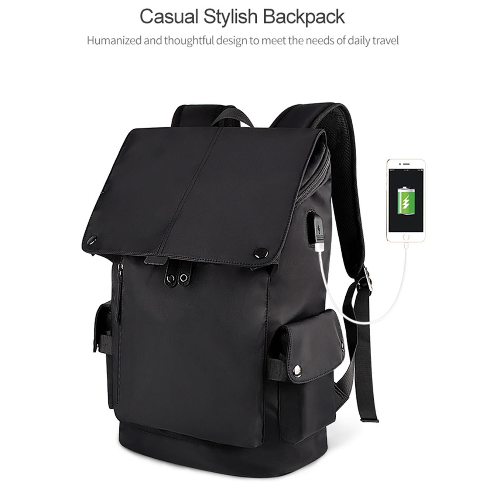 Universal Laptop Backpack With Usb Port - 13-15.6 Inch Capacity - Black