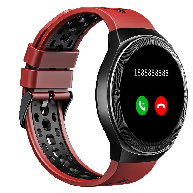 1.28 Inch Ip67 Waterproof Smart Watch With Bluetooth Call Sleep & Heart Rate Monitoring - Red