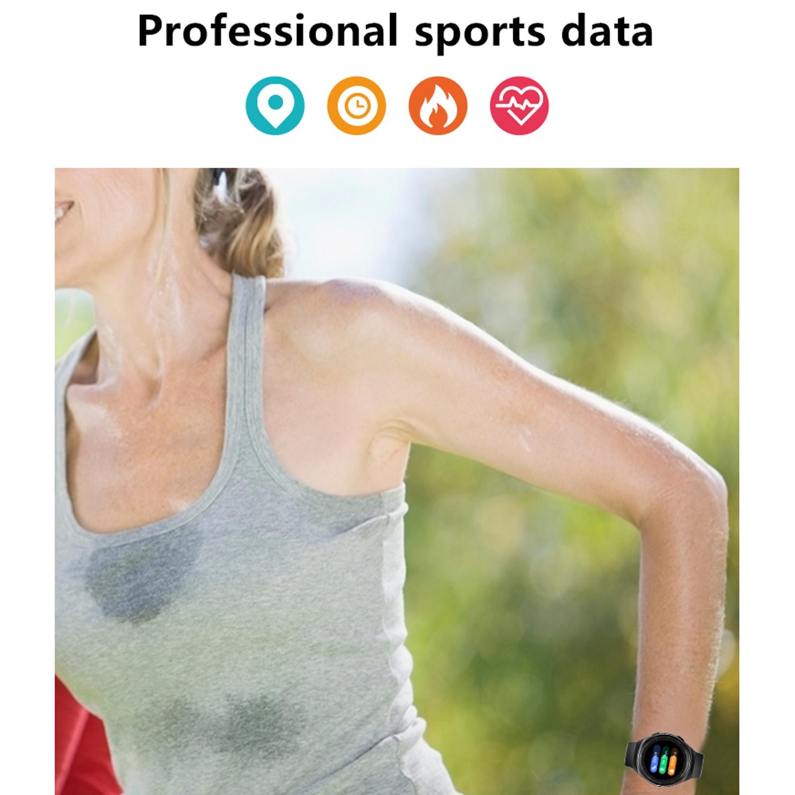 1.28 Inch Ip67 Waterproof Smart Watch With Bluetooth Call Sleep & Heart Rate Monitoring - Red