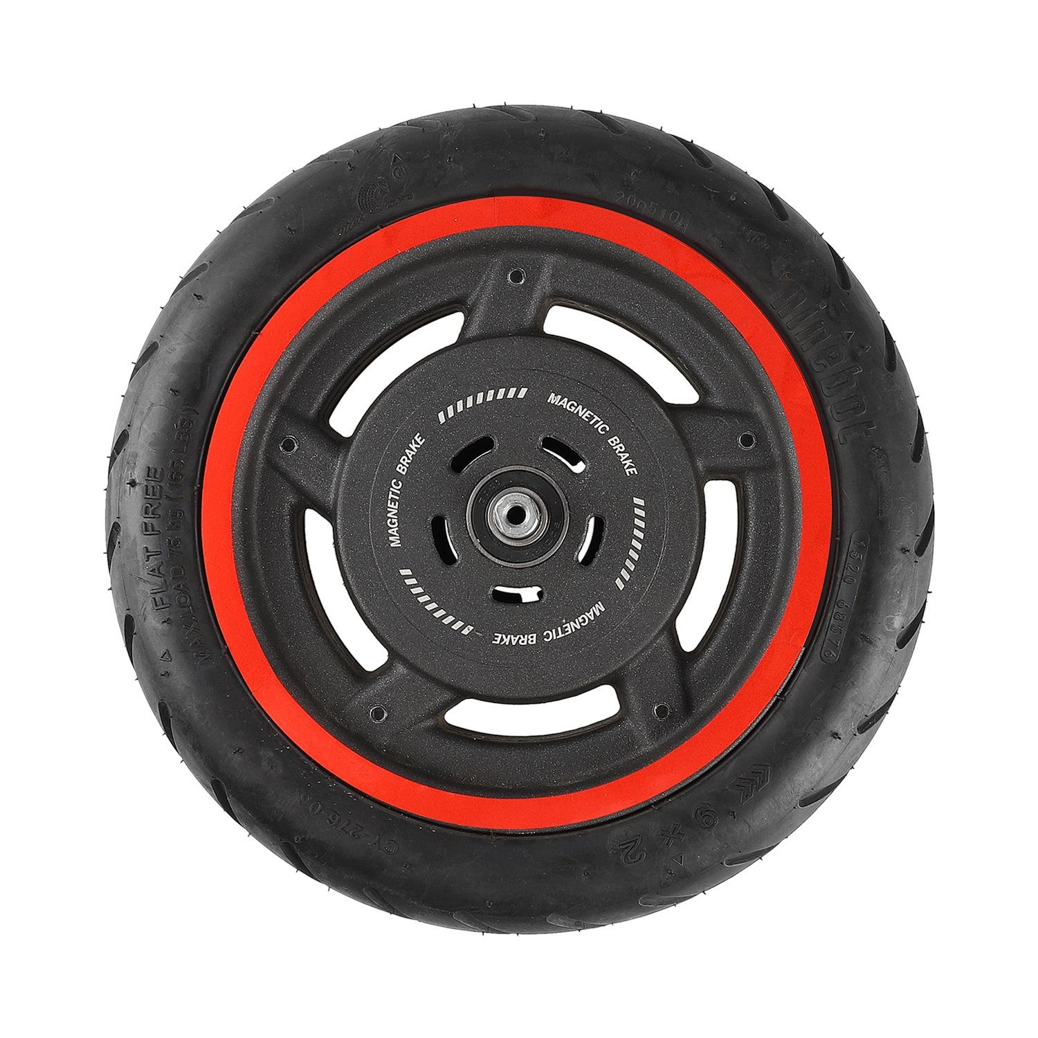 Blue Wheel Hub Sticker Set for Scooter / Bike / Electric Vehicle 2 Pcs - Red