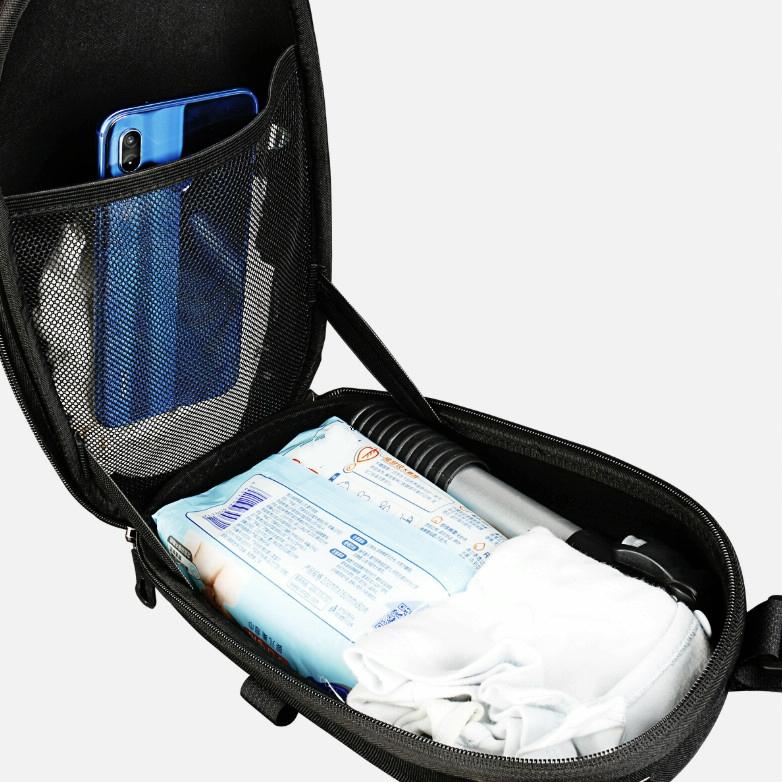 Waterproof Hard Shell Bag for Xiaomi No.9 Electric Scooter - Front Storage for Folding Car - Gray