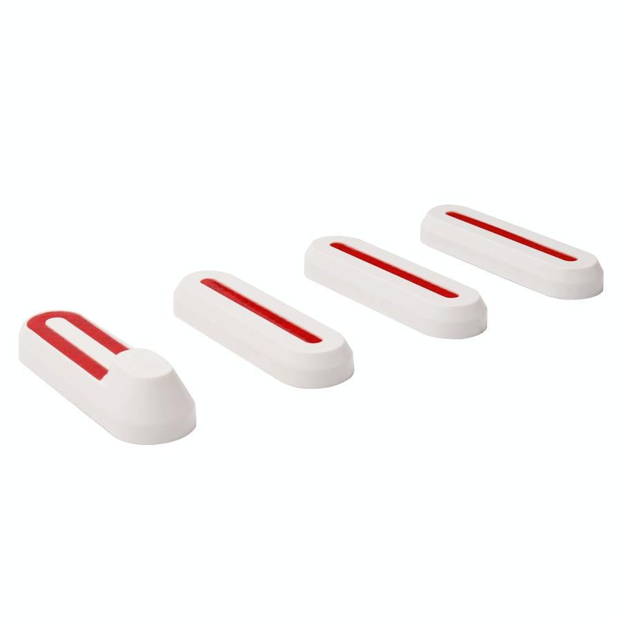 Xiaomi Mijia 1s / Pro Electric Scooter Wheel Cover Set with Reflective Strips - White
