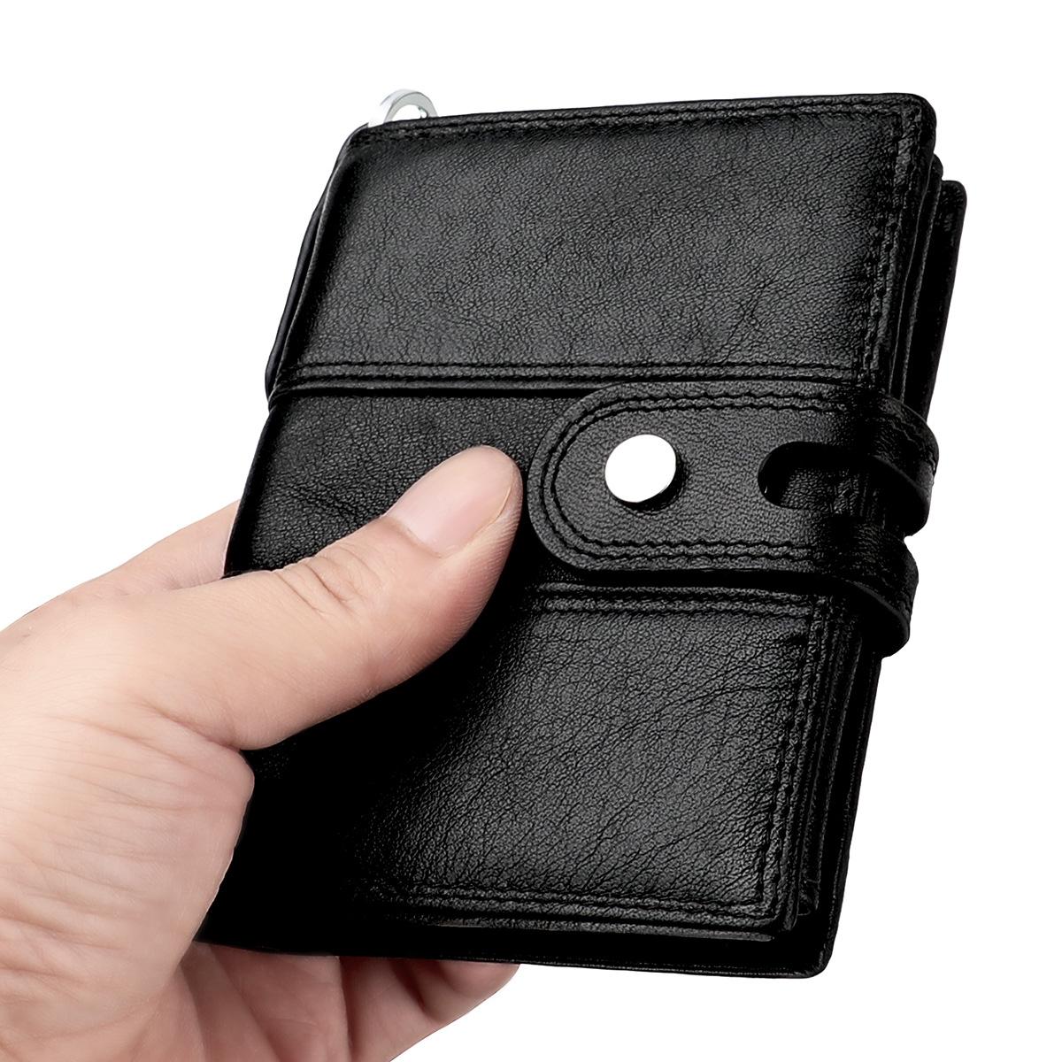 Premium Leather Multi-card Men Wallet - Secure & Stylish - Coffee