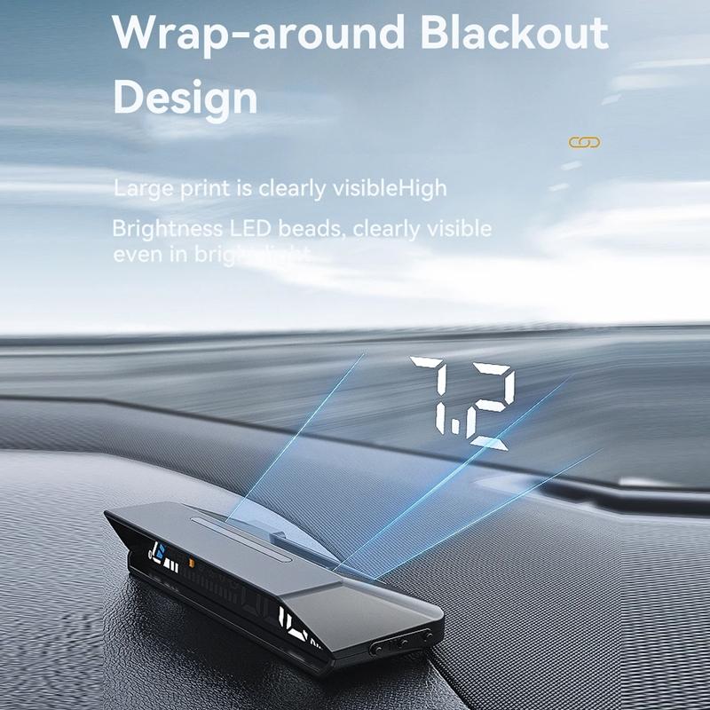 Vehicle Obd Head Up Display Multi Function Instrument For Oil Temp & Gearbox Monitoring - S101