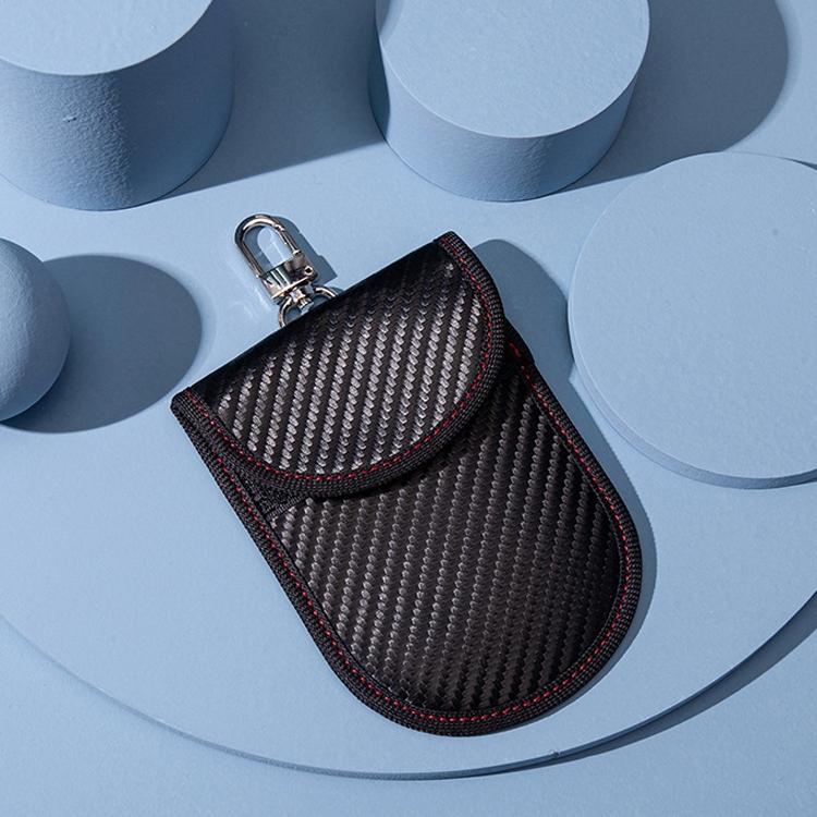 2-pack Rfid Key & Phone Signal Shield - Black Carbon Fiber