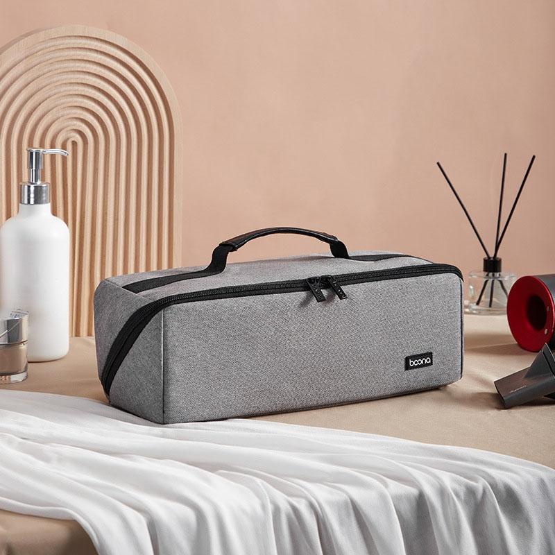 Waterproof Hair Dryer Storage Bag Large Capacity - Black