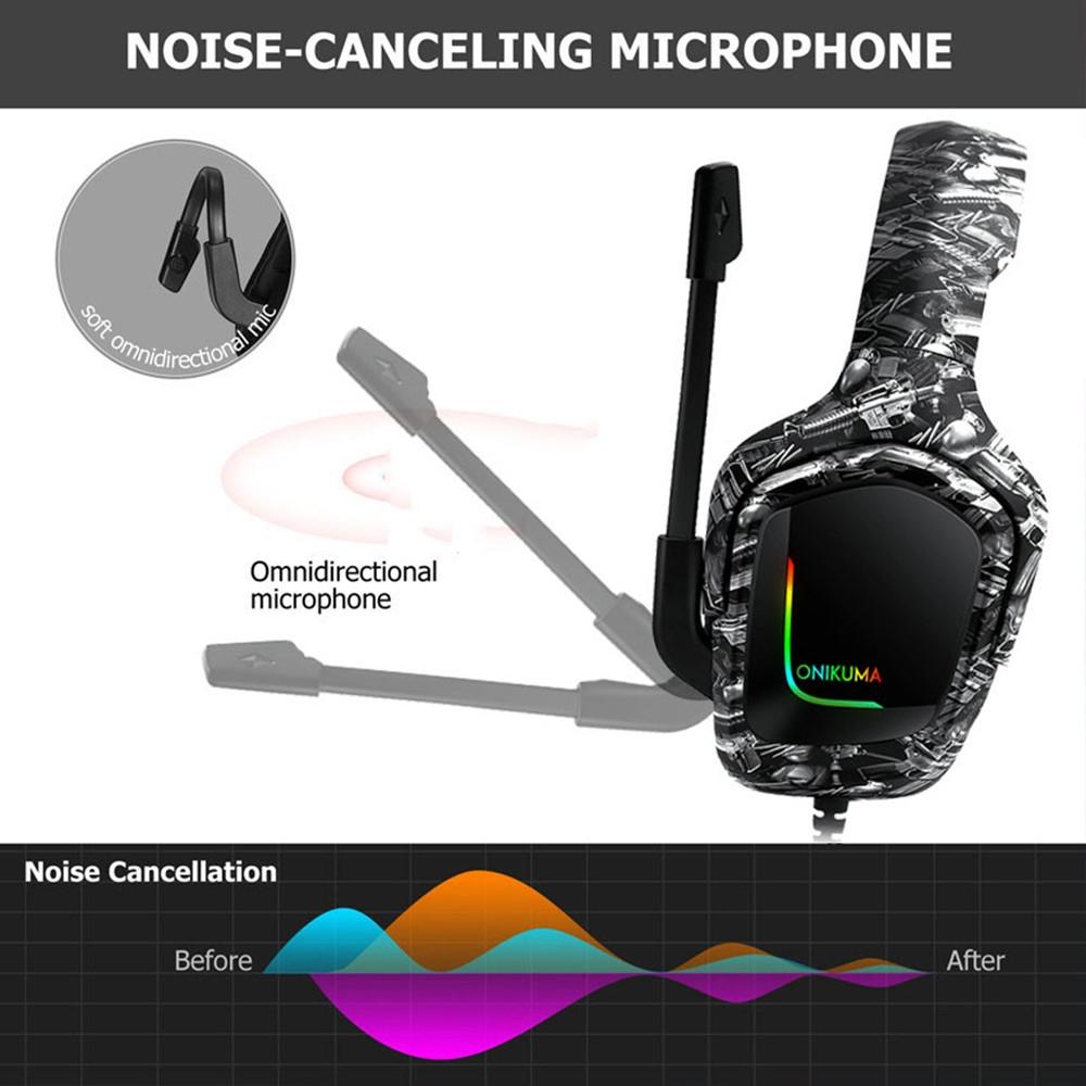 Surround Sound Pc Gaming Headset With Mic & Rgb - Red Gray