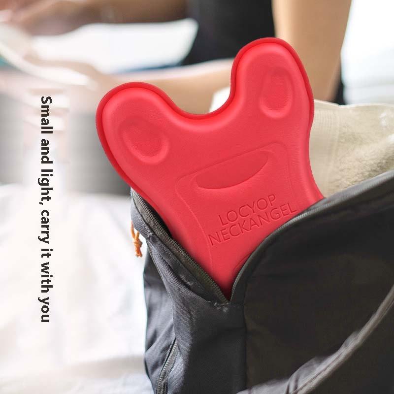 Portable Neck Pillow For Cervical Spine Stretching Massager Orthosis - Gray