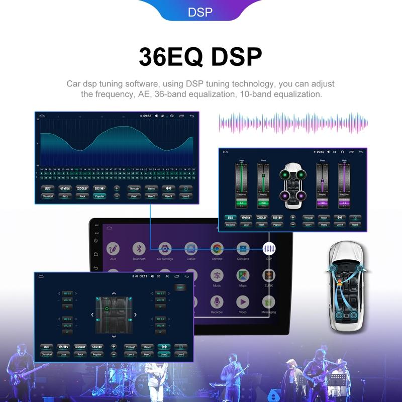 9 Inch 8-Core Carplay Android Navigation Monitor 2 + 32G Memory - Standard + Ahd Camera 2 + 32G