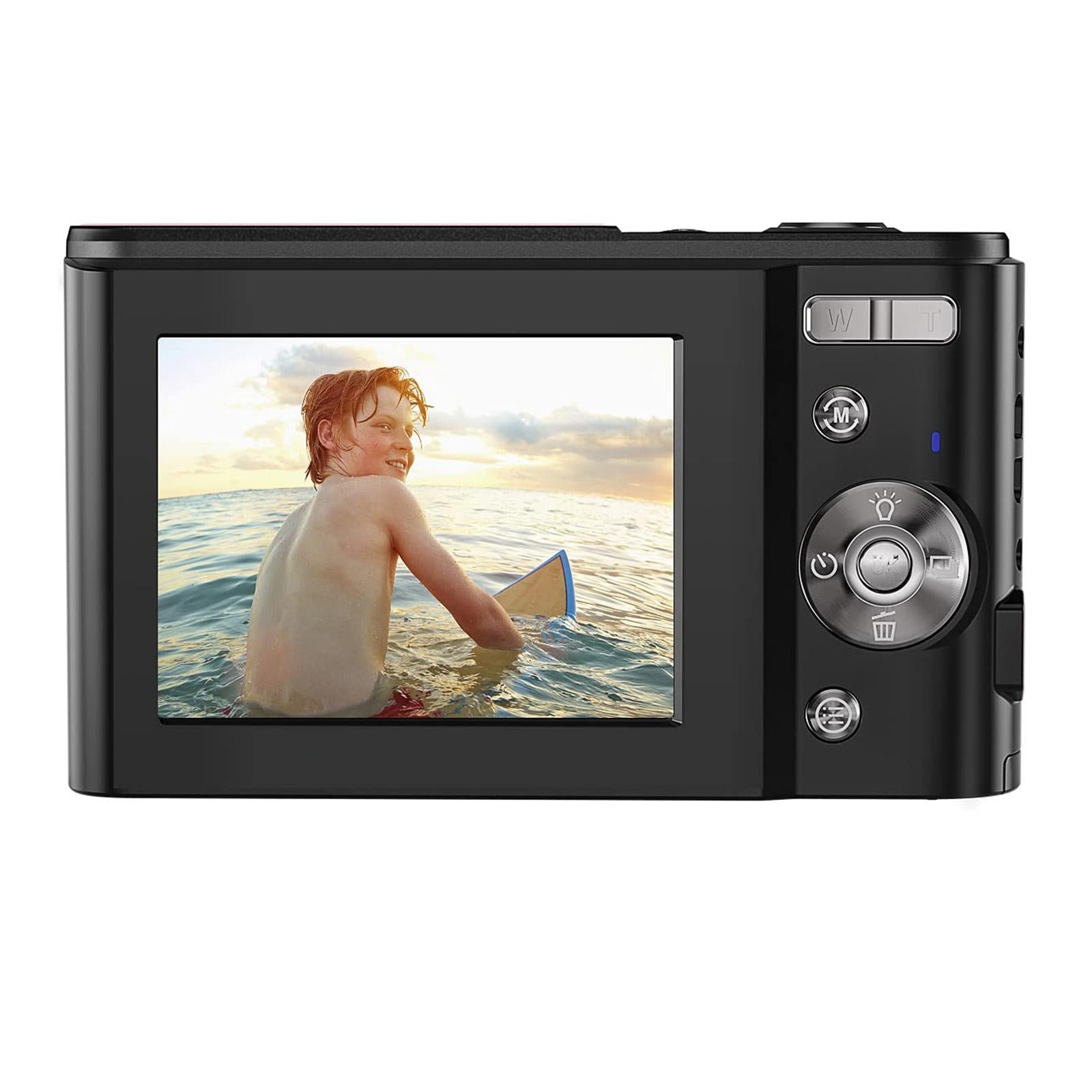 36mp 2.7k Full Hd Digital Camera with 16x Zoom for Children - 2.4 Inch Screen - Black