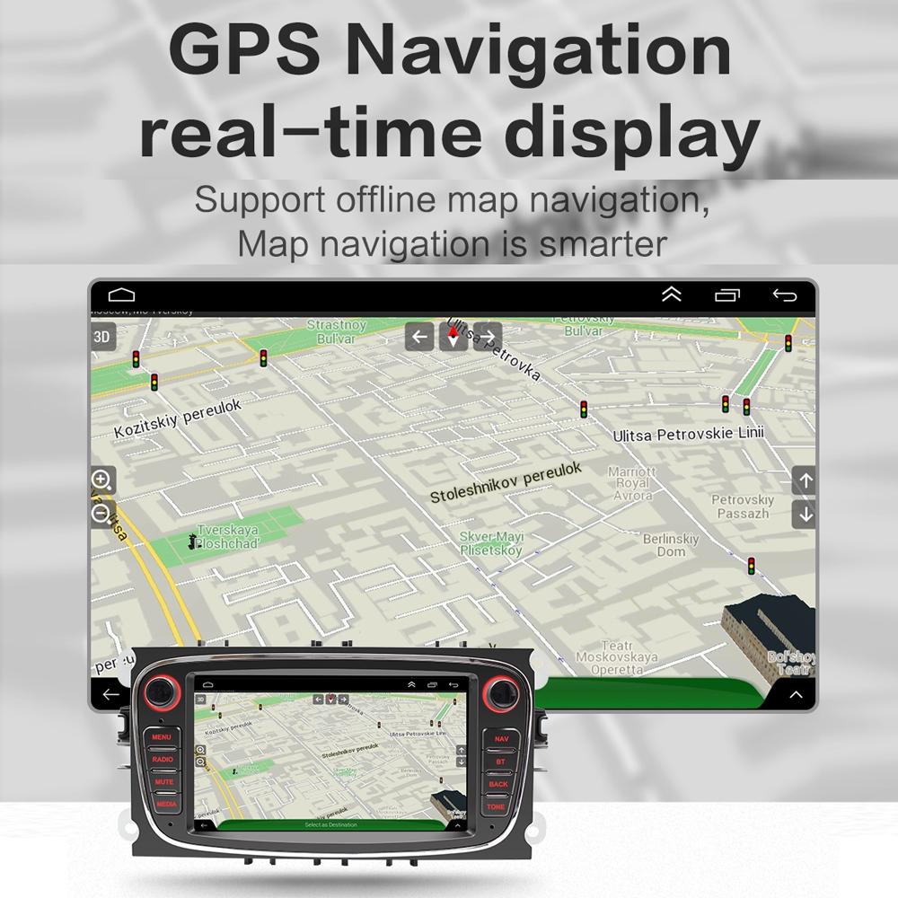 7 Inch Android Navigation Radio For Ford Focus - Bluetooth Rds 1 + 32G - Silver 2 + 32G