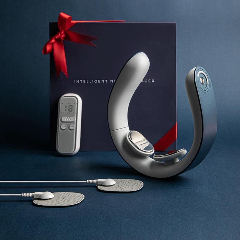 Smart Neck & Shoulder Massager Heat Therapy Multi-Function Cervical Spine Physiotherapy Pgg - Pink