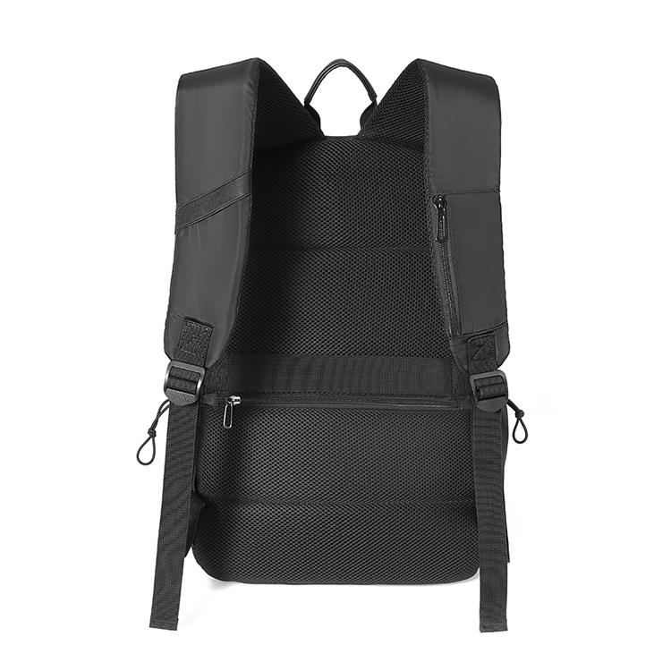 Black Oxford Laptop Backpack - Multifunctional