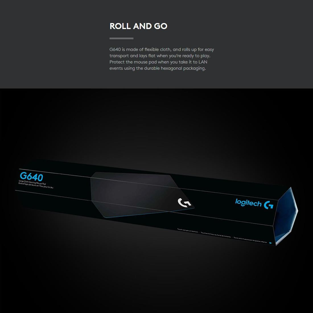 Soft Cloth Gaming Mouse Pad 46 X 40Cm Black