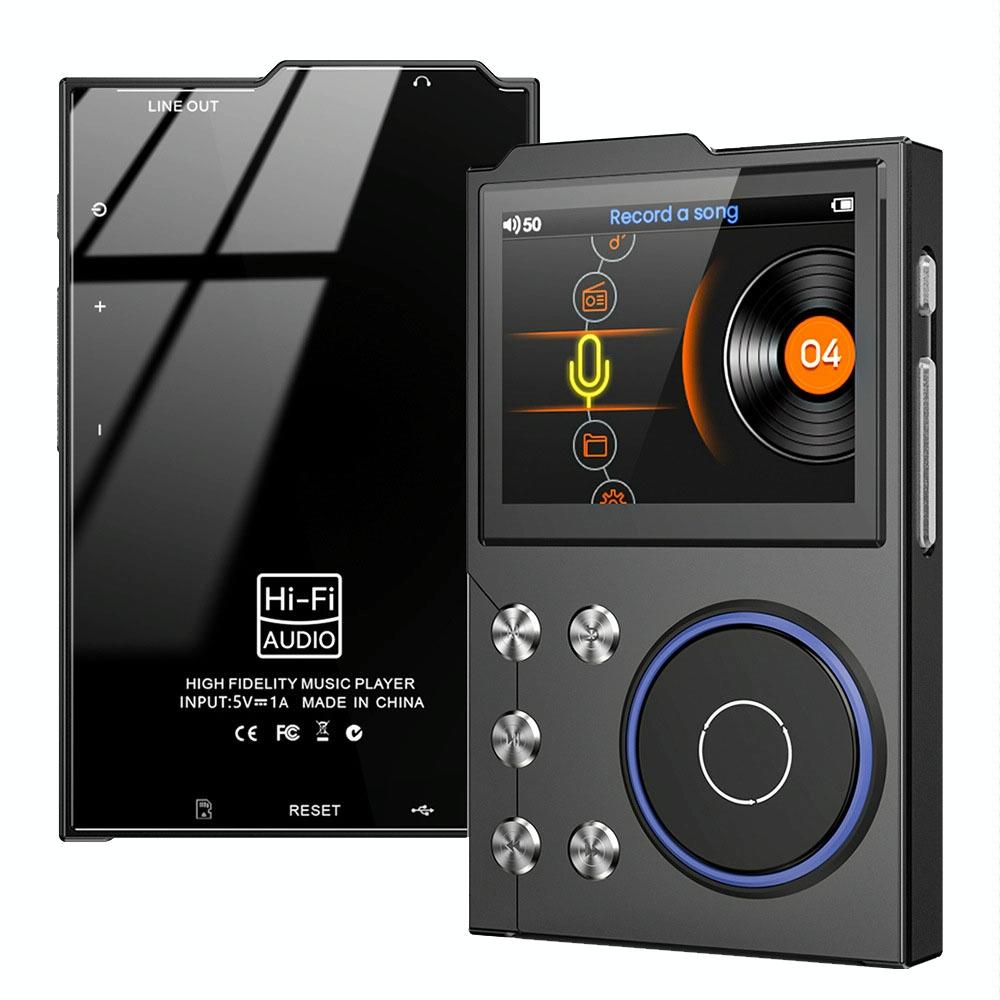 2.4 Inch Hifi Bluetooth Music Player Dsd256 Mastering Sound Quality 16Gb+16Gb Memory - Black - 16Gb+32Gb
