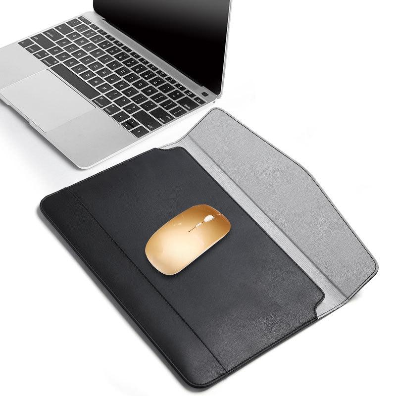 13 Inch Ultra-thin Magnetic Holster for Horizontal Embossed Notebook with Liner Bag - Gray