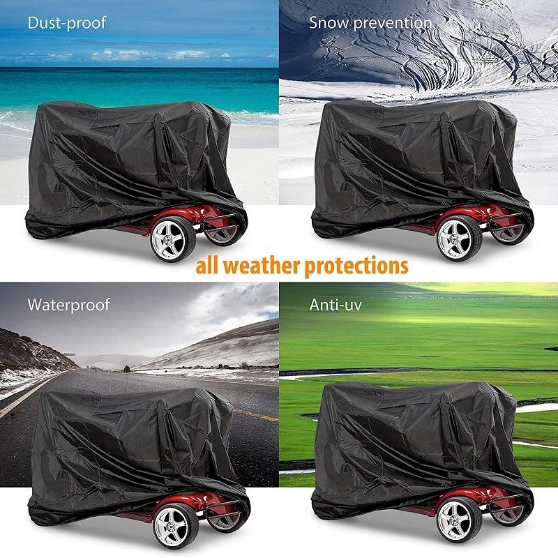 Protective Cover for Electric Scooter - Dustproof & Anti-uv - 190x71x117cm - Black