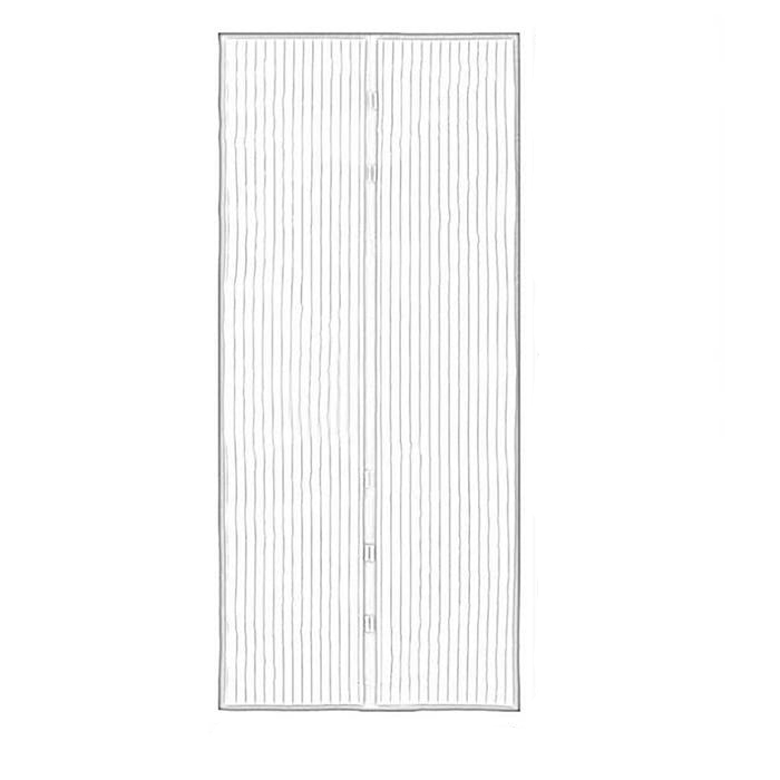 210x100cm Magnetic Mosquito-proof Screen Door Curtain - Magic Mesh - Black