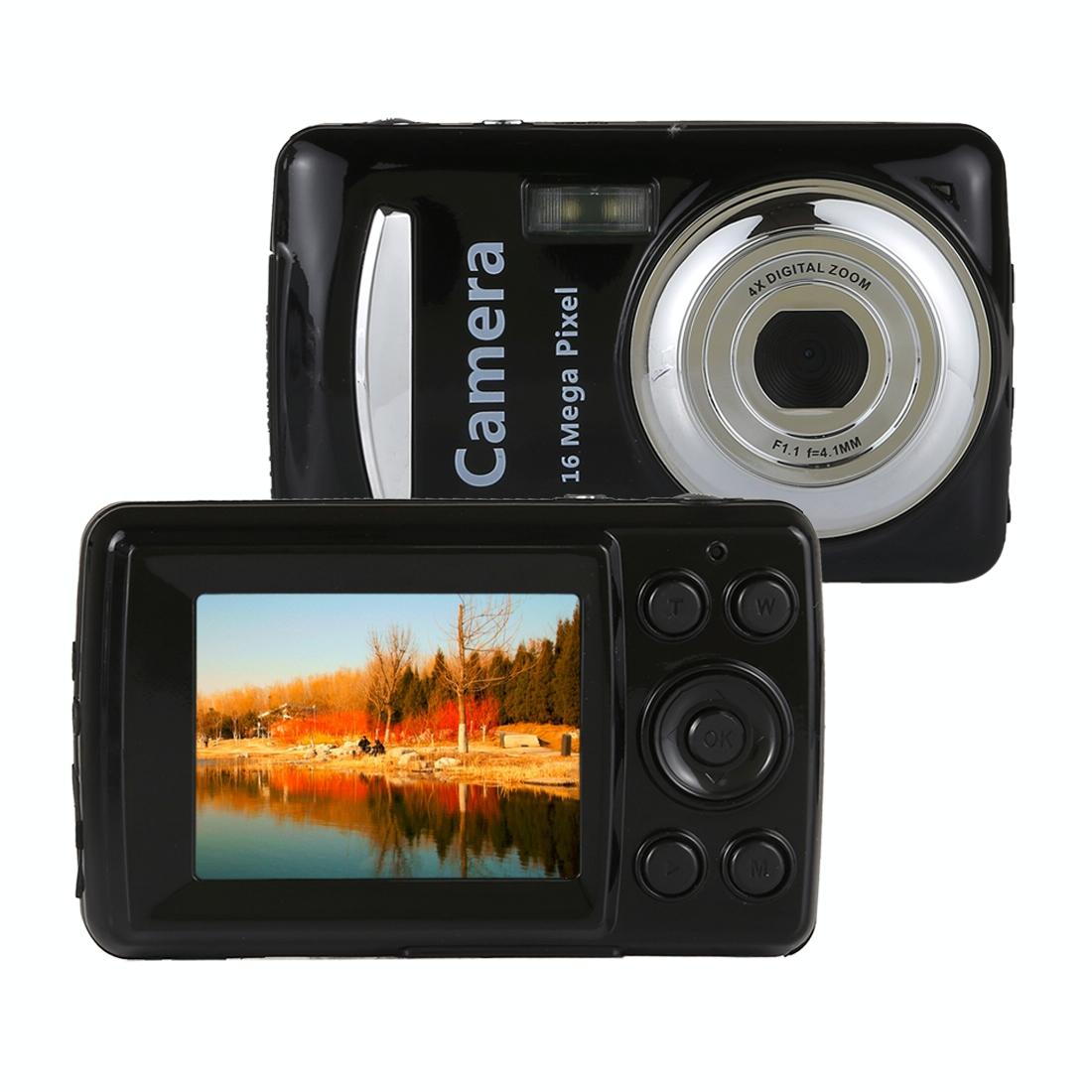 16Mp 4X Zoom Hd Digital Video Camera With 2.4 Tft Screen - Black
