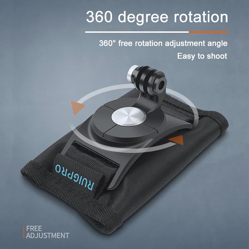 Universal Action Camera Backpack Mount - Rec Mounts Clip Clamp