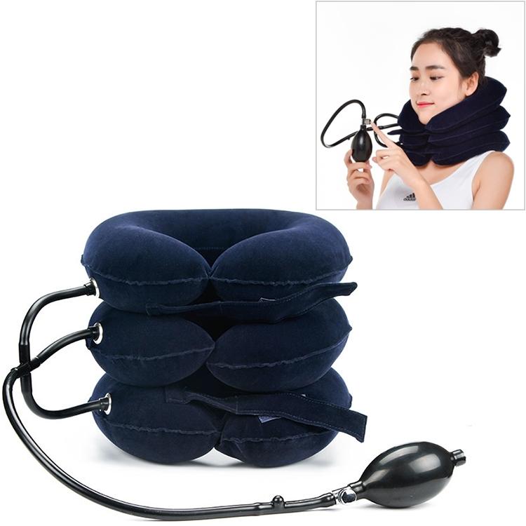 Full Cashmere Cervical Traction Instrument Neck Massage & Support - Black