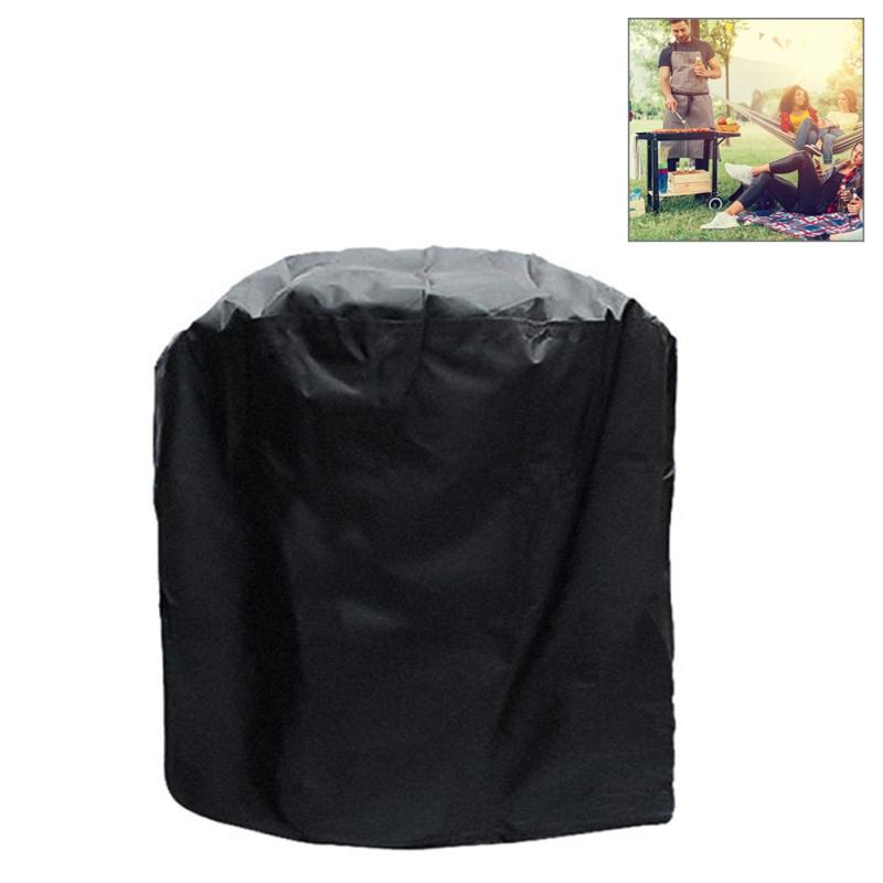 Waterproof Bbq Grill Cover - Anti-uv Dust-proof 210d Oxford Cloth - 58x77cm - Black