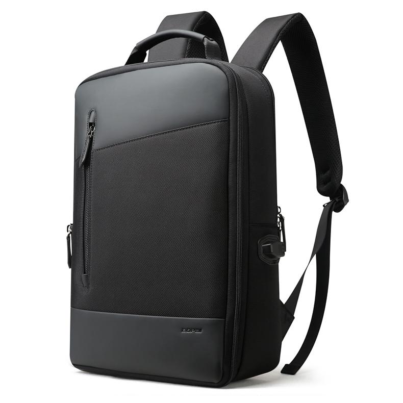 Large Capacity Anti-Theft Waterproof Shoulder Bag With Usb Port - Black 30.5X13X45Cm