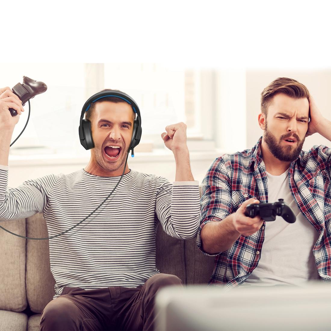 Adjustable Rgb Gaming Headset With Mic Black